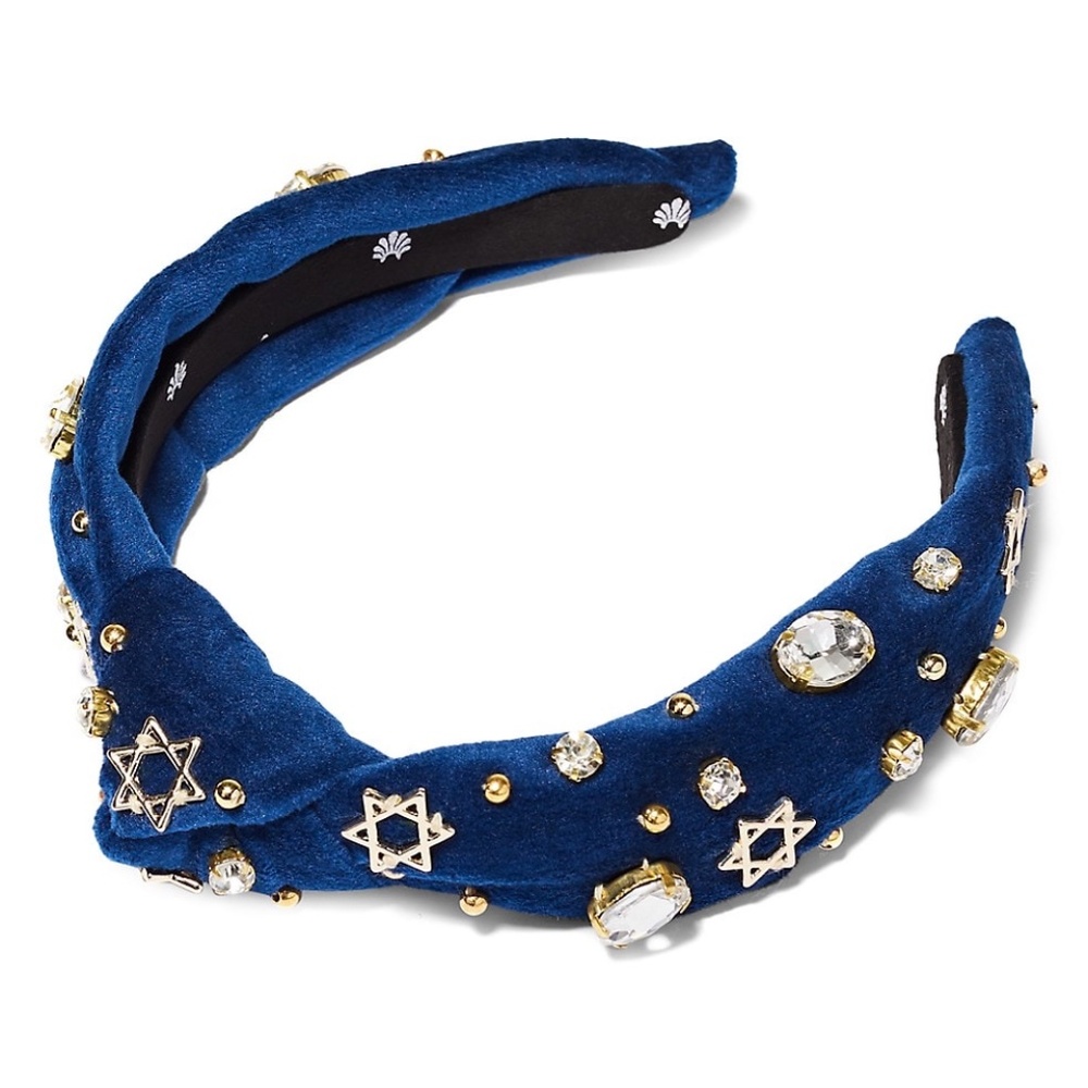 Lele Sadoughi kids Crystal Headband Jewish Star Knotted Star of David